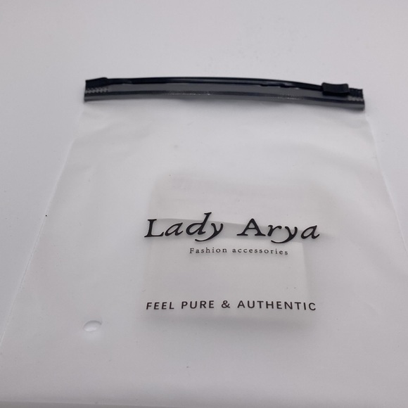 Lady Arya Bohemian Festival Aqua & Gold Floral Necklace Chain Layered Hammered - Picture 9 of 12